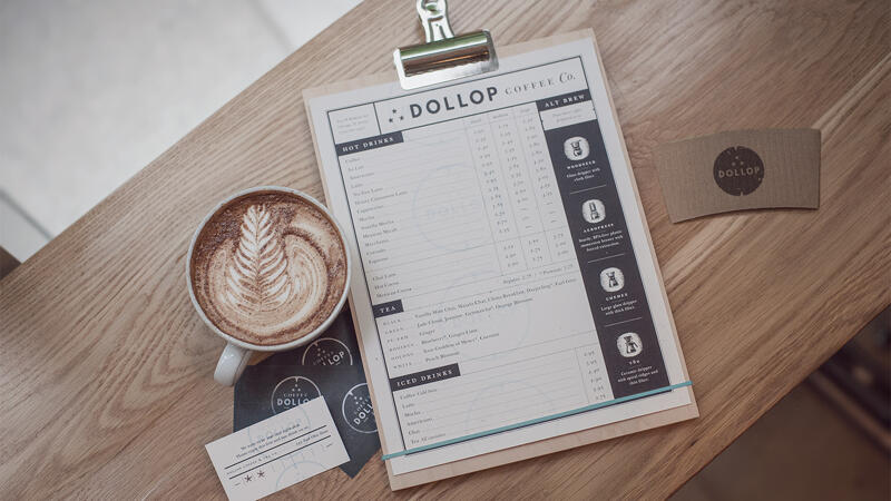 Dollop Branded Print Collateral 