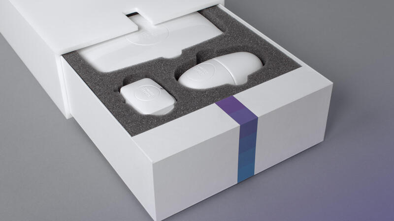 Swipe Sense Product Box Packaging with devices