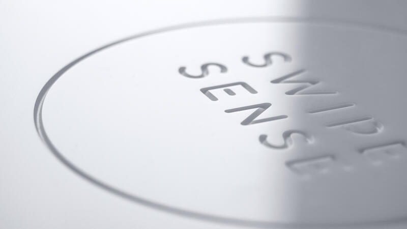 Swipe Sense Engraved Logo Detail