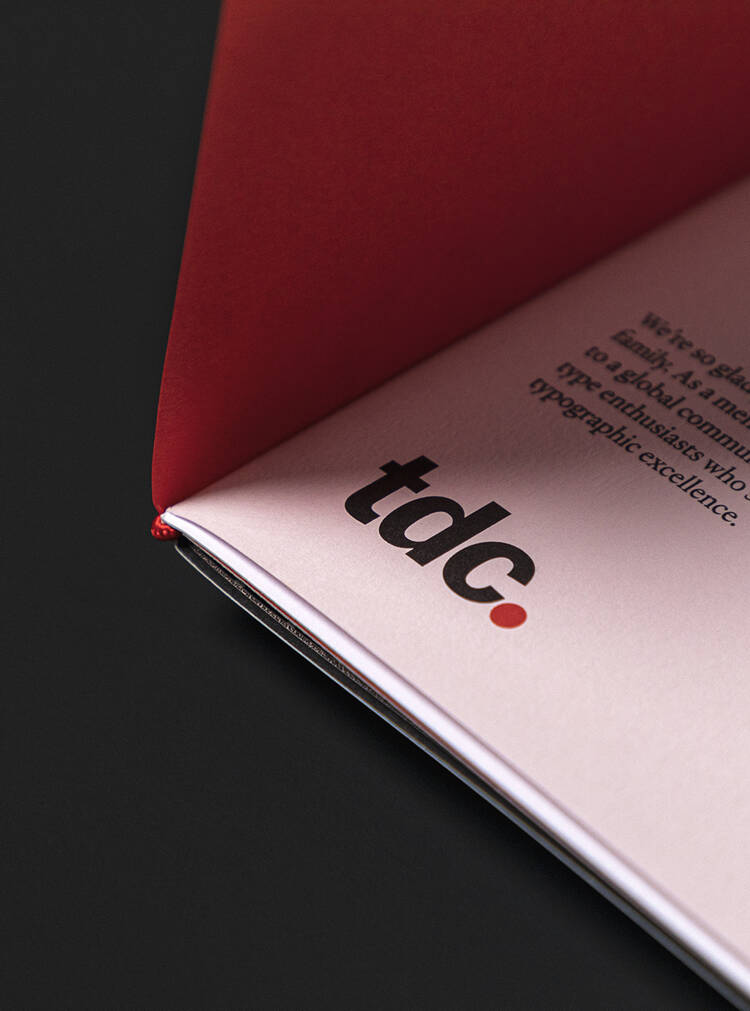 Interior detail of TDC booklet